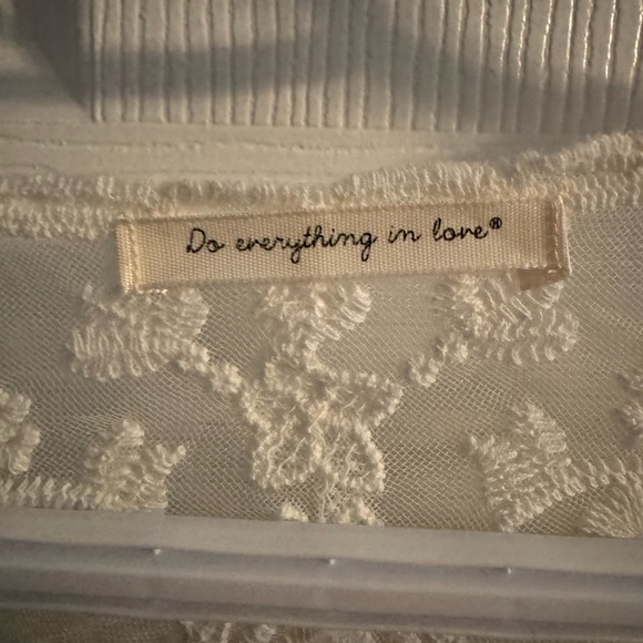 White Short Lace Cover Up - Picture 6 of 6